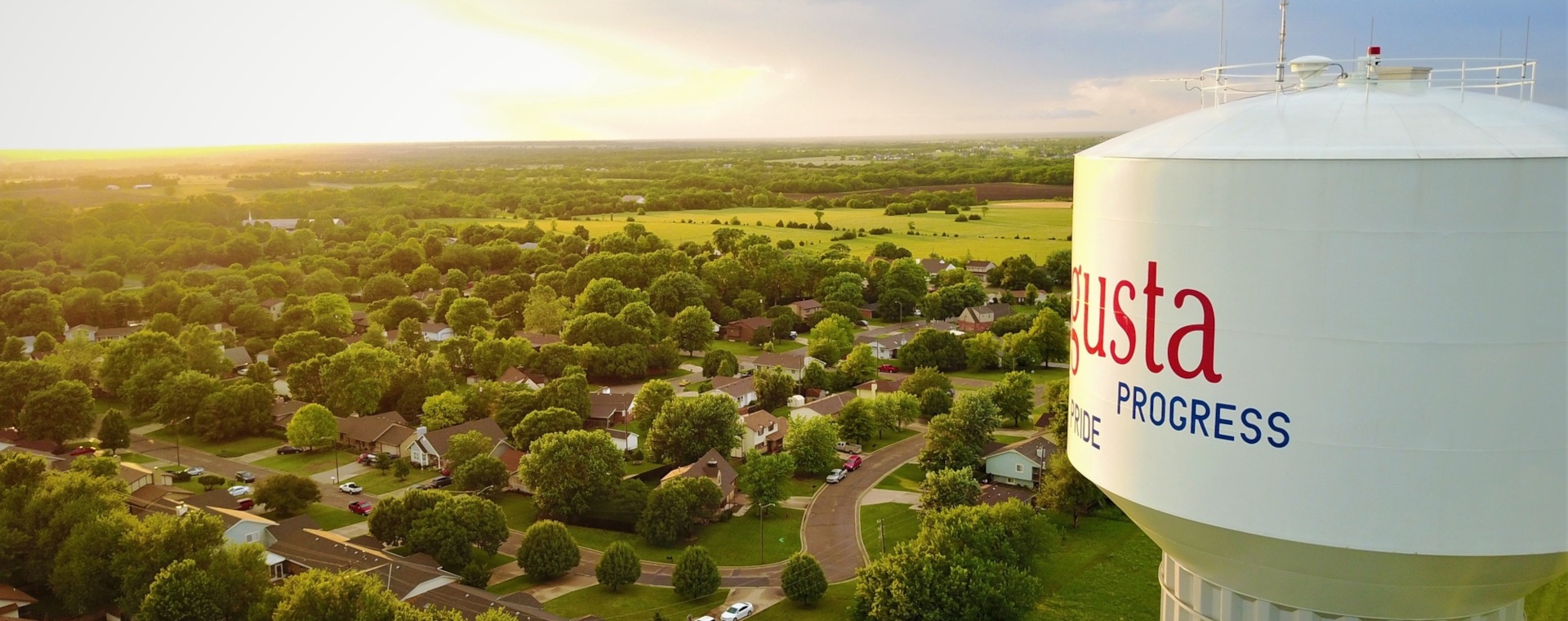 Augusta, KS city view
